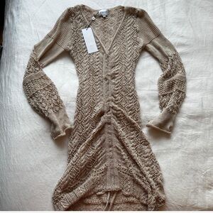 SNDYS Crochet knit cover up dress